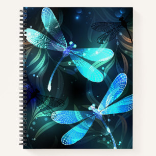 Lake Glowing Dragonflies Notebook