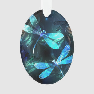 Lake Glowing Dragonflies Ornament