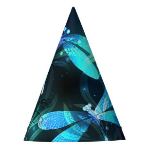 Lake Glowing Dragonflies Party Hat