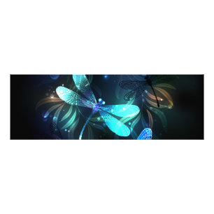 Lake Glowing Dragonflies Photo Print