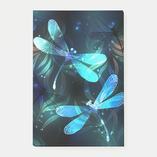Lake Glowing Dragonflies Post-it Notes (Front)