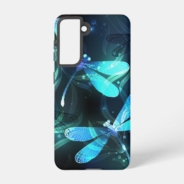 Lake Glowing Dragonflies Samsung Galaxy S21 Case (Back)