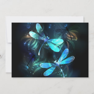 Lake Glowing Dragonflies Save The Date