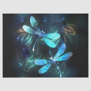 Lake Glowing Dragonflies Tissue Paper