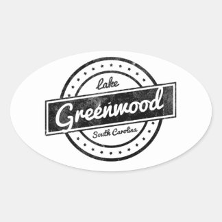 Lake Greenwood Oval Sticker
