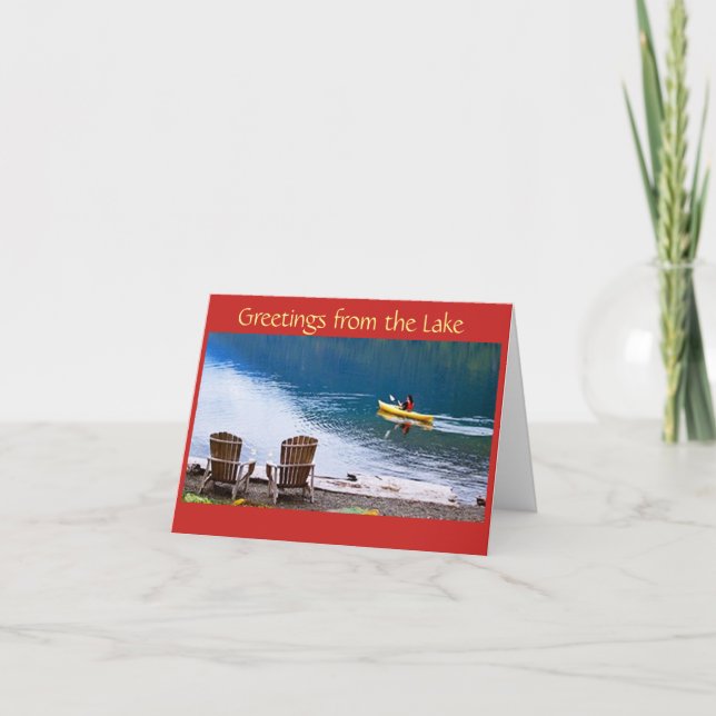 **LAKE GREETINGS** FOR CHRISTMAS & NEW YEAR CARD (Front)