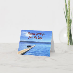 **LAKE GREETINGS** FOR CHRISTMAS & NEW YEAR CARD