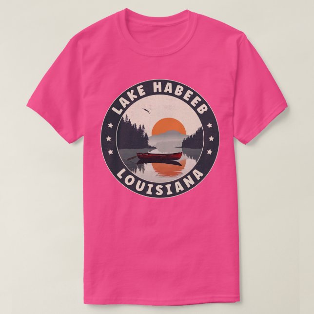 Lake Habeeb Louisiana Sunset TShirt (Design Front)