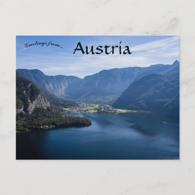 Lake Hallstatt Salzkammergut Austria Postcard (Front)
