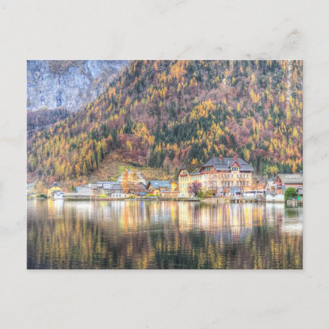 Lake Hallstatt Village Postcard (Front)