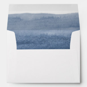 Lake Harbour Fog Wedding Envelope