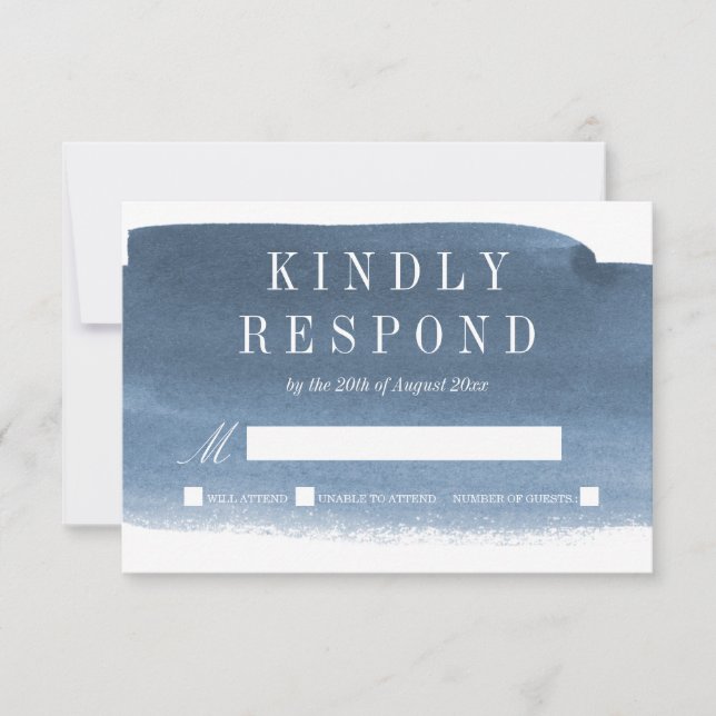 Lake Harbour Fog Wedding | RSVP (Front)