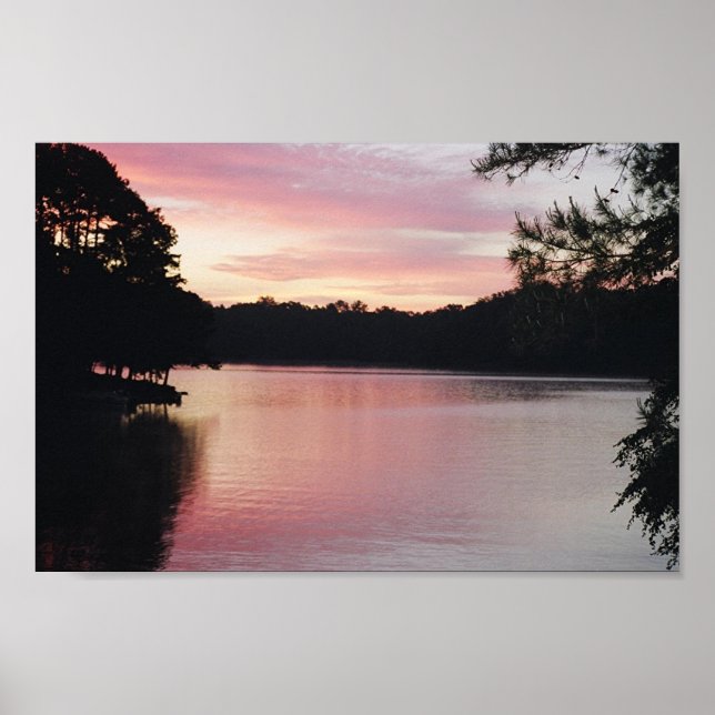 Lake Hartwell Sunrise Poster (Front)