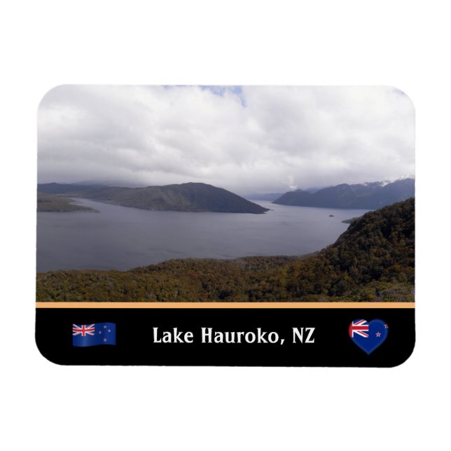 Lake Hauroko Panorama & New Zealand /part.2 Magnet (Horizontal)