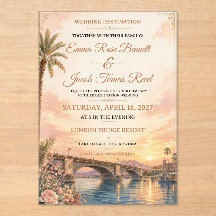 Lake Havasu Destination Wedding Invitation