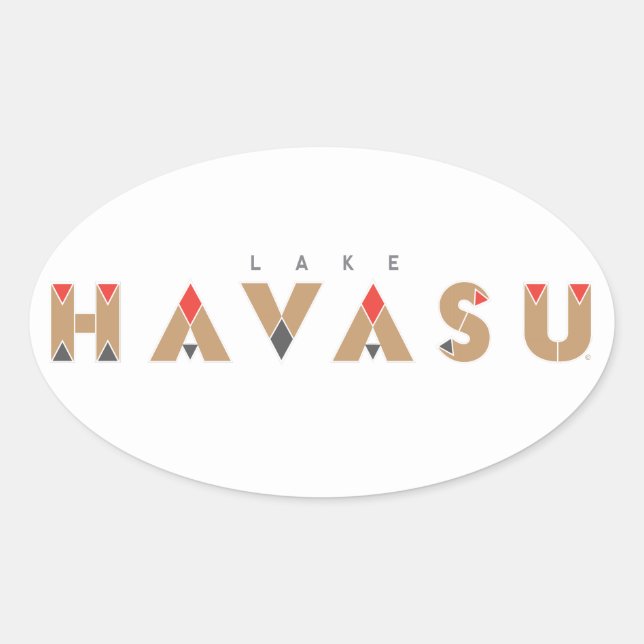 Lake Havasu Oval Sticker (Front)
