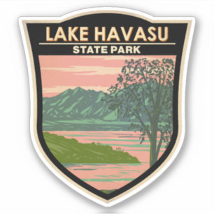 Lake Havasu State Park Travel Art Vintage