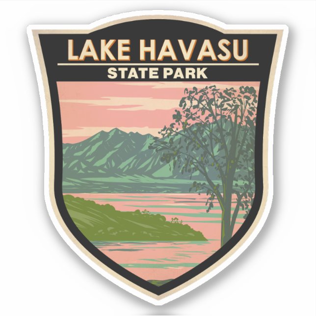Lake Havasu State Park Travel Art Vintage (Front)