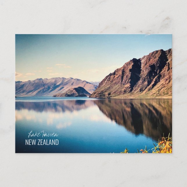 Lake Hawea New Zealand Otago travel Postcard (Front)