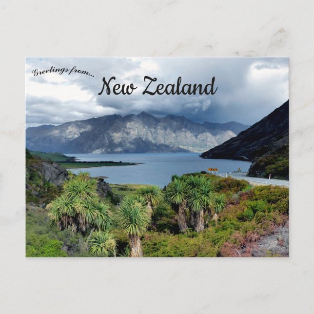 Lake Hawea Otago New Zealand Postcard (Front)