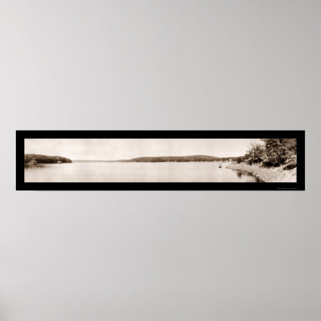 Lake Hopatcong Bay Photo 1913 Poster (Front)