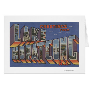 Lake Hopatcong, New Jersey - Large Letter Scenes