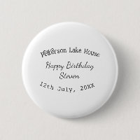Lake house beach happy birthday add name date year
