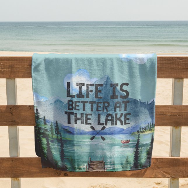 Lake House Beach Towel (Creator Uploaded)