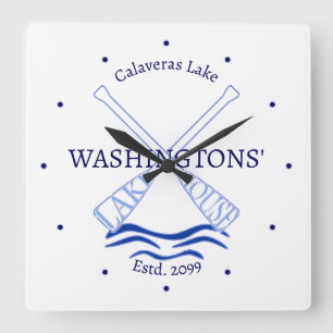 Lake House Cabin Cottage Wall Clock