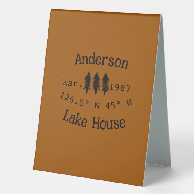 Lake house ets. Date year custom coordinates add n (Front)