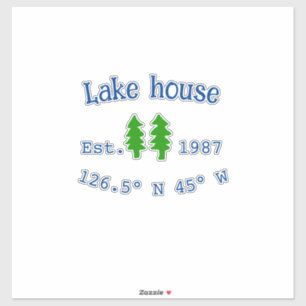 Lake house ets. Date year custom coordinates add n