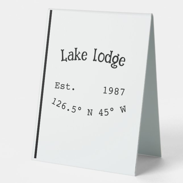 Lake house ets. Date year custom coordinates add n (Front)