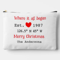 Lake house ets. Date year custom coordinates red
