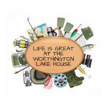 Lake House - Fishing - Home Poster