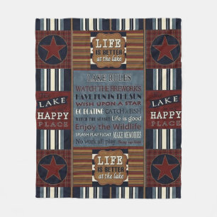 "Lake House" FLEECE BLANKET