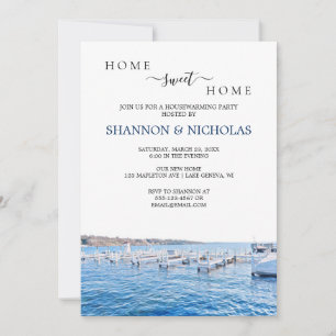 Lake House Housewarming Invitation