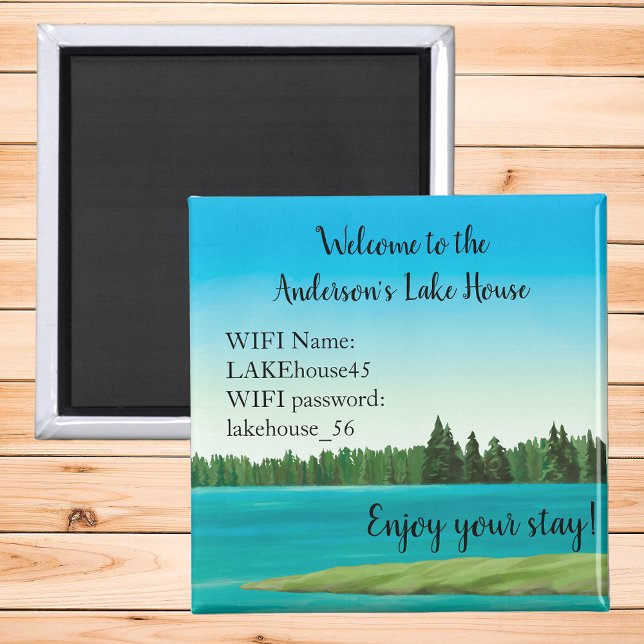Lake House Magnet Vacation Rental Wifi Password (Creator Uploaded)