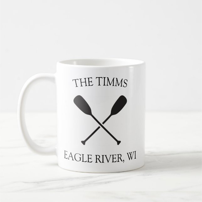 Lake House Personalised Coffee Mug (Left)