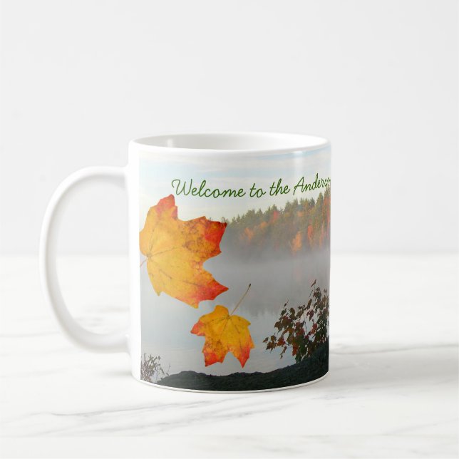 Lake House Personalised Coffee Mugs (Left)