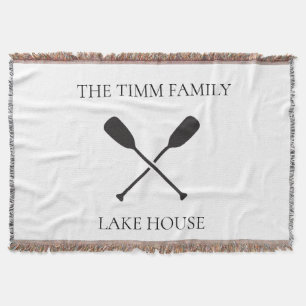 Lake House Personalised Throw Blanket