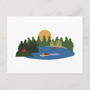 Lake House Postcard