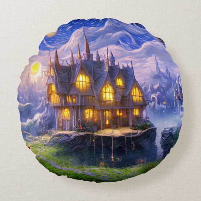 Lake House Round Cushion (Front)