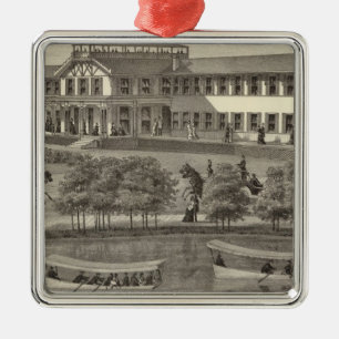 Lake House, Spring Lake, NJ Metal Tree Decoration