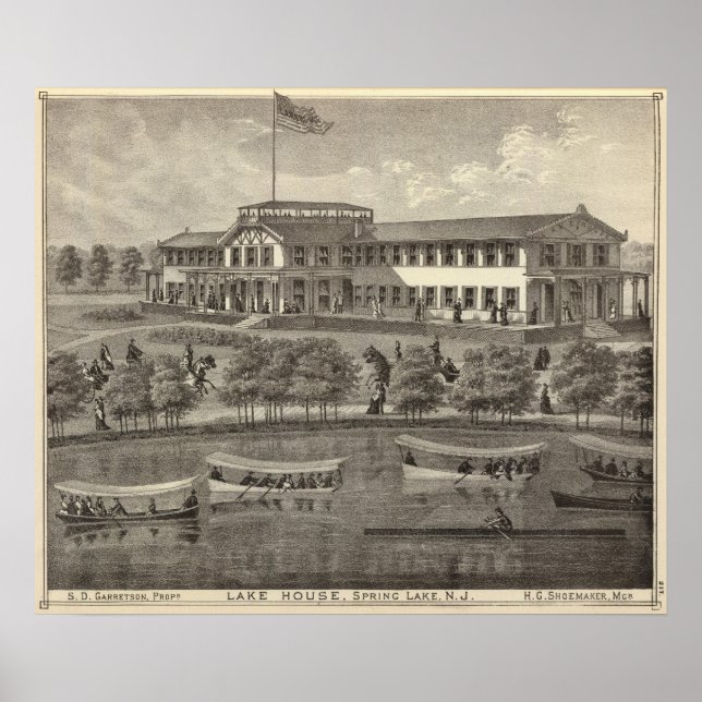 Lake House, Spring Lake, NJ Poster (Front)