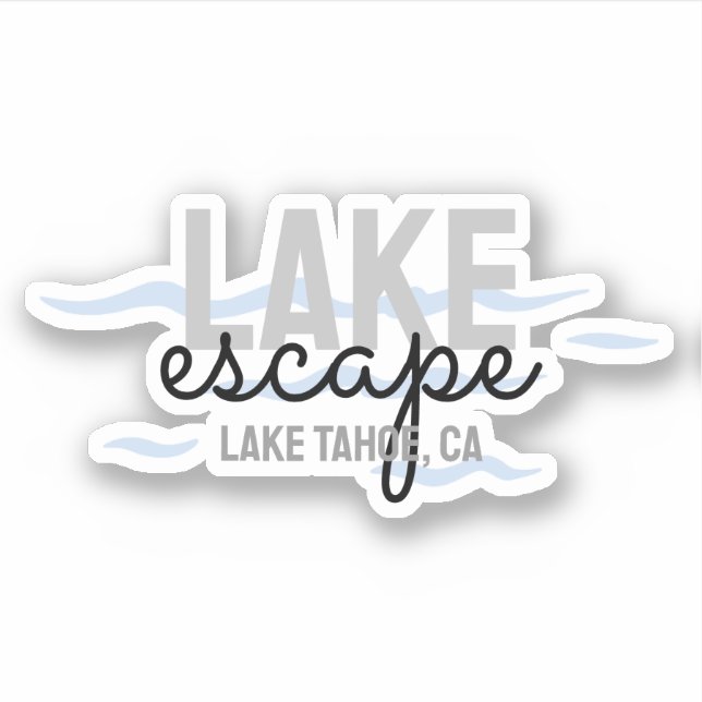 Lake House Vacation Rental - Vinyl Sticker (Front)