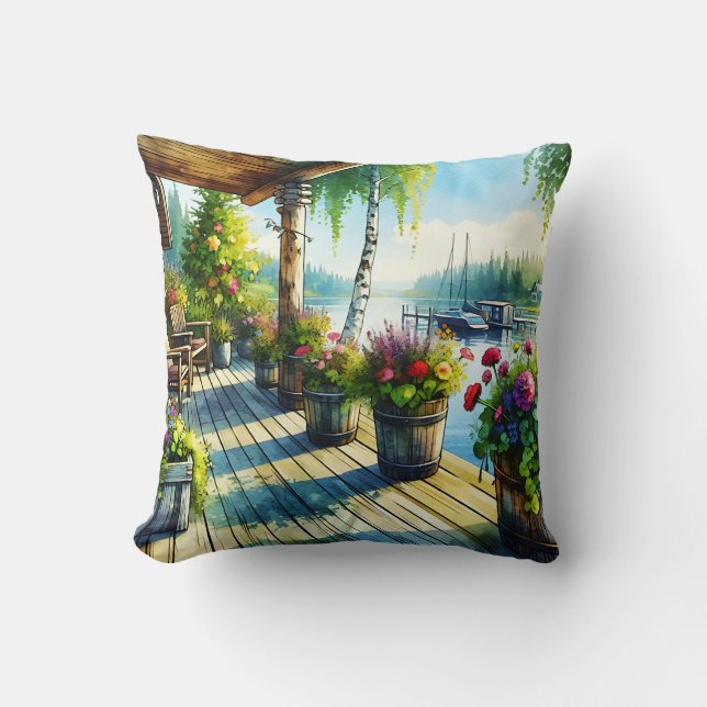 Lake House View | Deck over looking the Bay Cushion (Front)