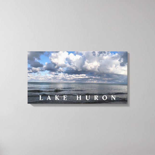 Lake Huron Clouds Canvas Print (Front)