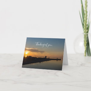 Lake Huron Golden Morning Thinking Of You Card