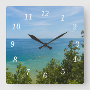 Lake Huron Lookout Wall Clock