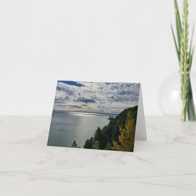 Lake Huron, Mackinac Island view Card (Front)